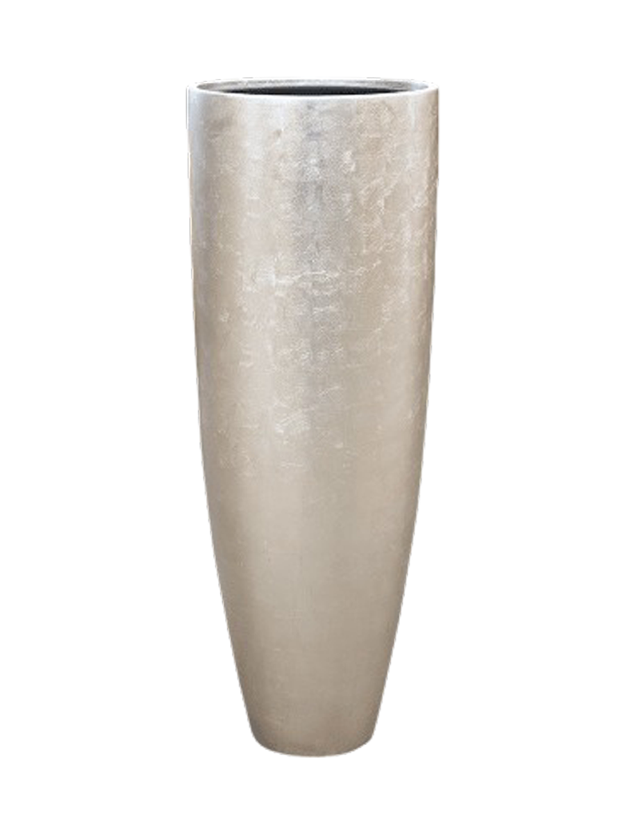 
Tall Planter "Metallic Partner", various sizes - Champagne Matt / Ø 34 x height 90 cm