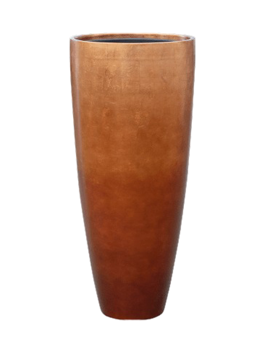 
Tall Planter "Metallic Partner", various sizes - Copper Matte / Ø 40 x H 90 cm
