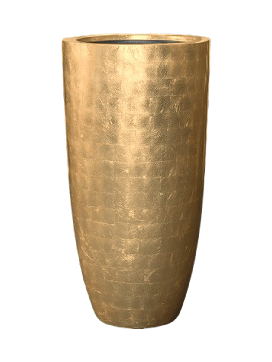 
Tall Planter "Metallic Partner", various sizes - Glossy Gold / Ø 46 x Height 90 cm
