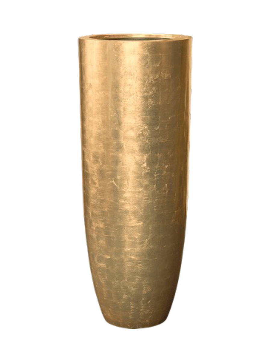 
Tall Planter "Metallic Partner", various sizes - Glossy Gold / Ø 46 x Height 120 cm