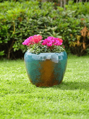 
Pot de fleurs d'intérieur/extérieur haut de gamme « Mystic Globe »