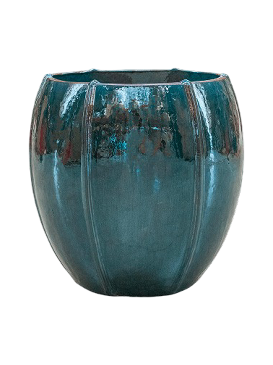 
High-quality indoor/outdoor planter "Moda Emperor", various sizes - Ocean Blue / Ø 55 x height 55 cm
