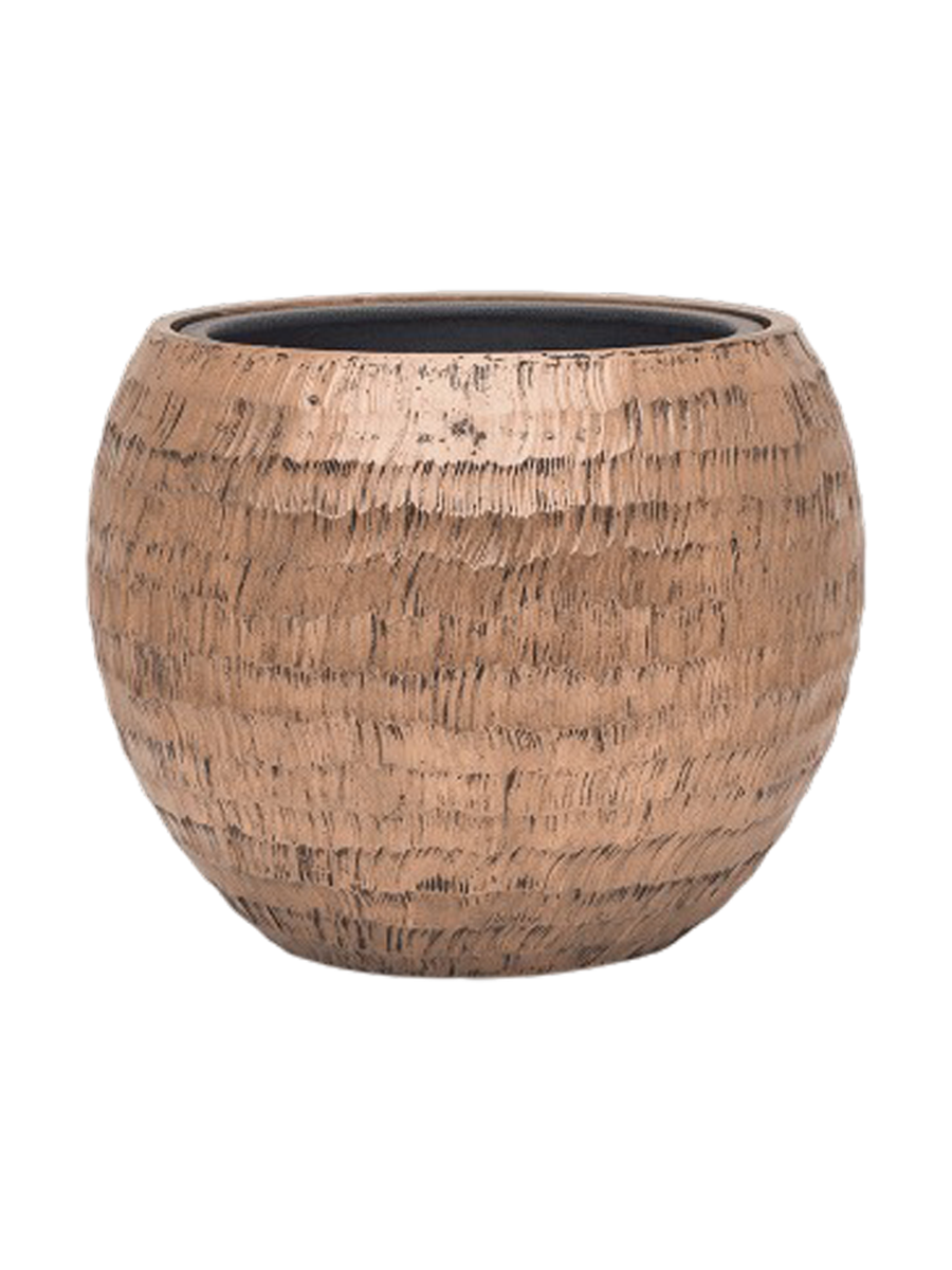 
Large flower pot "Opus Globe Hammered", various sizes - Gold / Ø 40 x H 32 cm