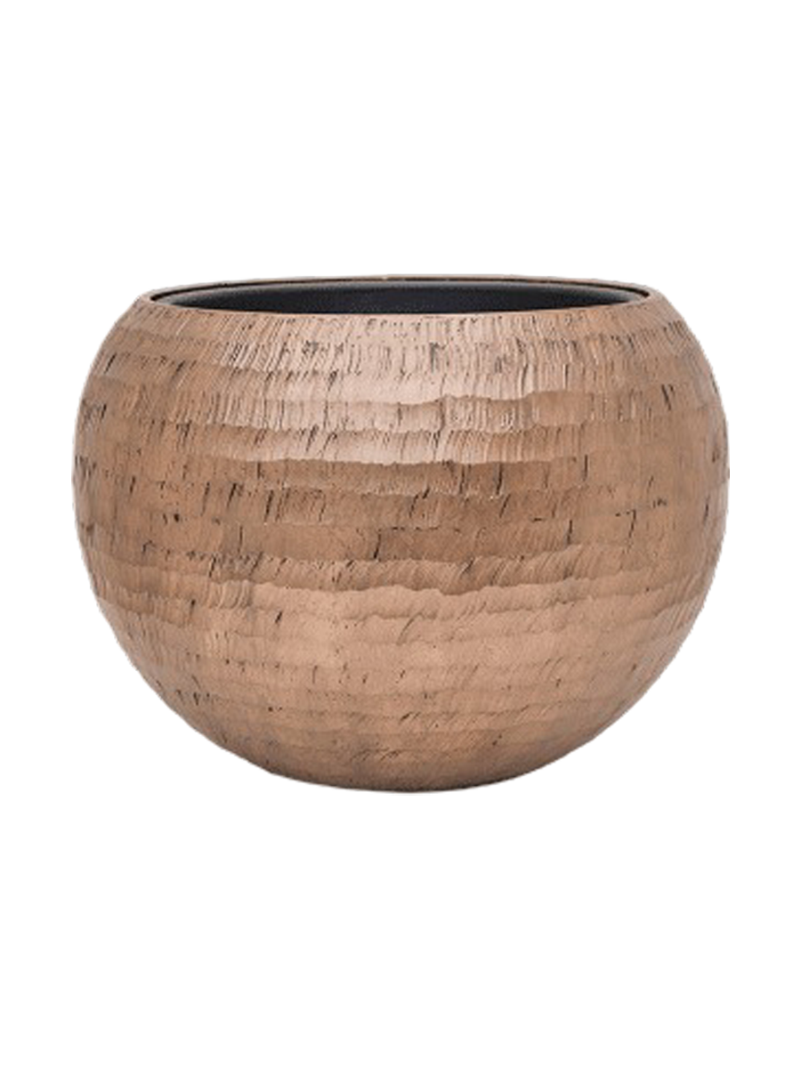 
Large flower pot "Opus Globe Hammered", various sizes - Gold / Ø 60 x Height 43 cm