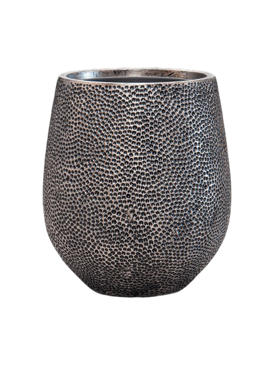 
Grosser, hochwertiger Blumentopf „Opus Hit Darcy“, verschiedene Grössen - Silber / Ø 38 x Höhe 42 cm