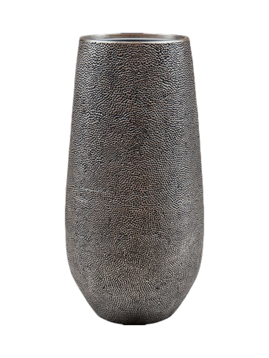 
Grosser, hochwertiger Blumentopf „Opus Hit Darcy“, verschiedene Grössen - Silber / Ø 46 x Höhe 100 cm