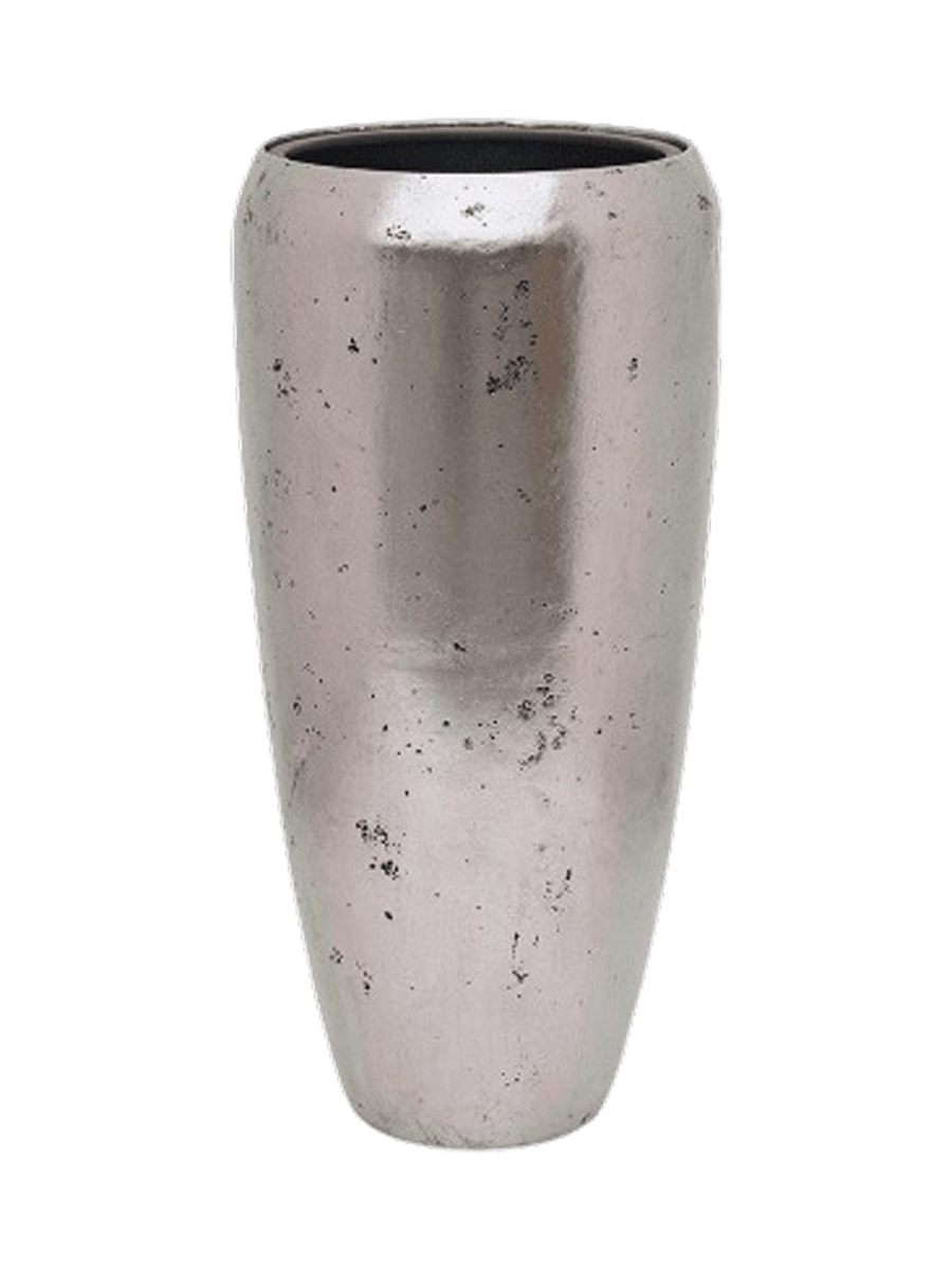
Hochwertiger Blumentopf „Opus Raw Partner“, verschiedene Grössen - Silber / Ø 31 x Höhe 65 cm