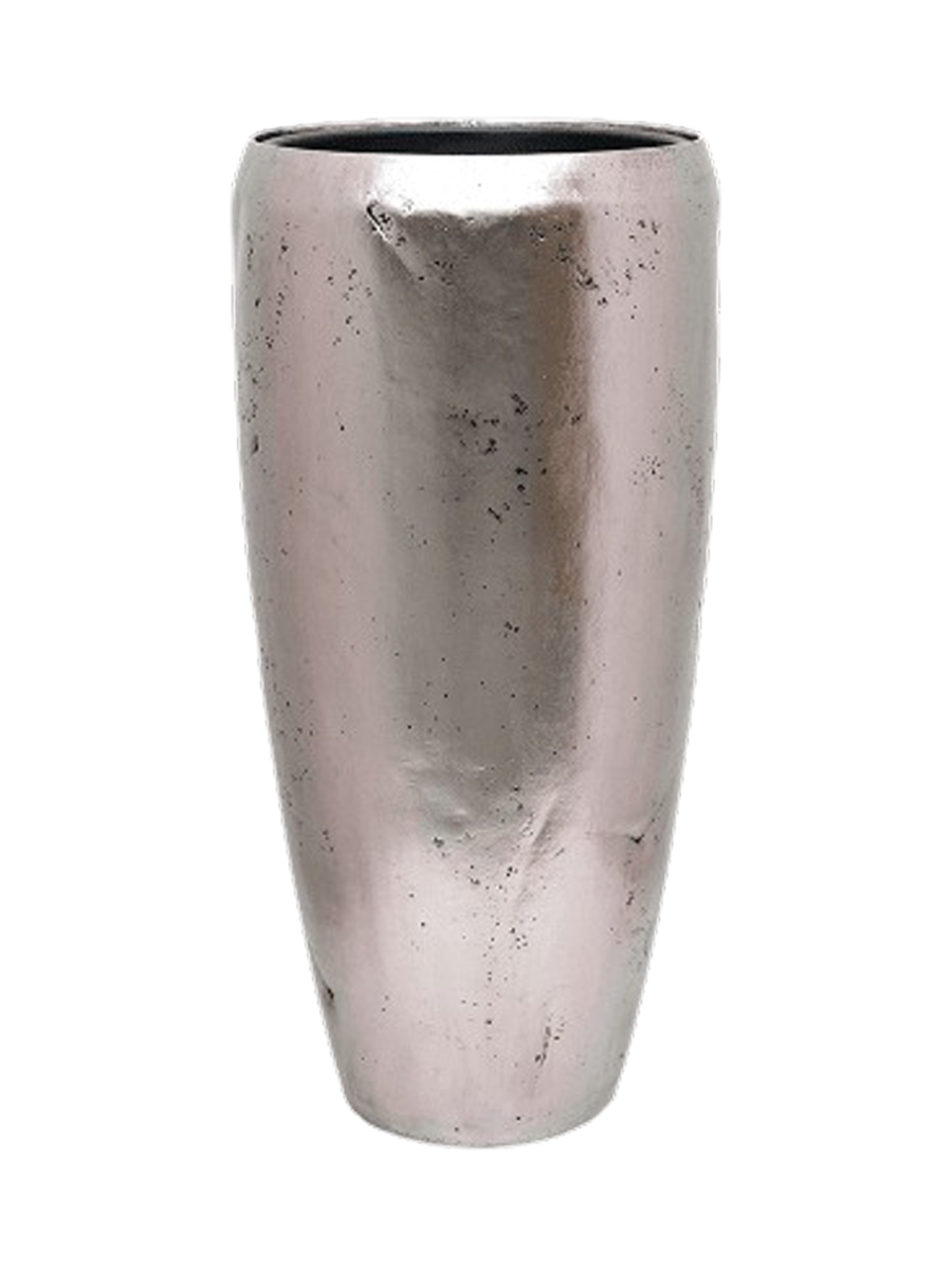 
Hochwertiger Blumentopf „Opus Raw Partner“, verschiedene Grössen - Silber / Ø 50 x Höhe 105 cm