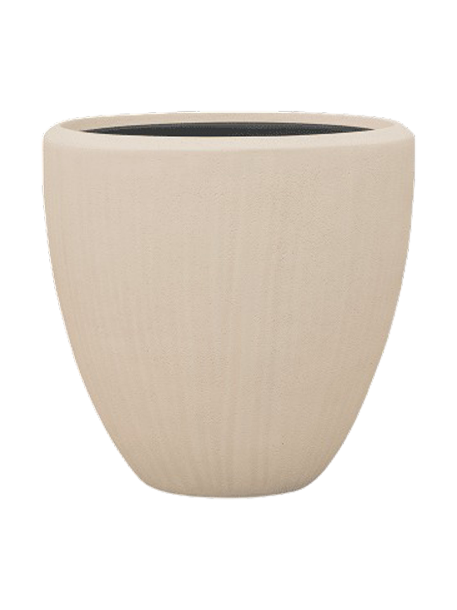 
Grosser Blumentopf „Polystone Plain Couple“, verschiedene Grössen - Beige / Ø 50 x Höhe 50 cm