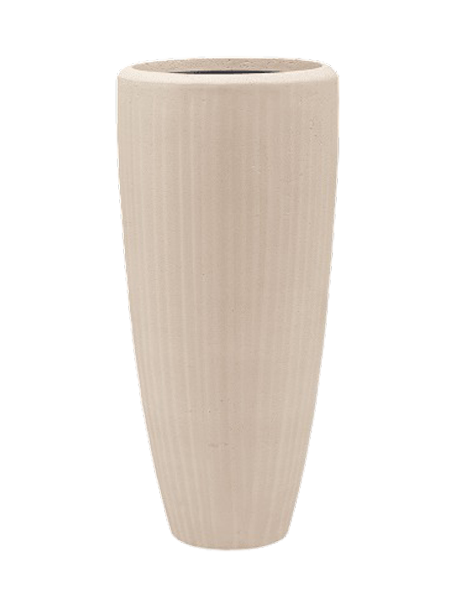 
Hoher Blumentopf „Polystone Plain Partner“, verschiedene Grössen - Beige / Ø 30 x Höhe 70 cm