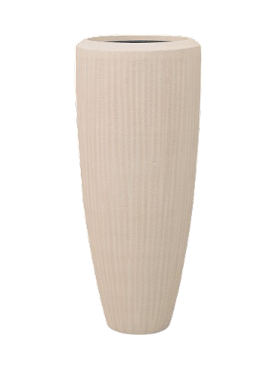 
Hoher Blumentopf „Polystone Plain Partner“, verschiedene Grössen - Beige / Ø 37 x Höhe 90 cm