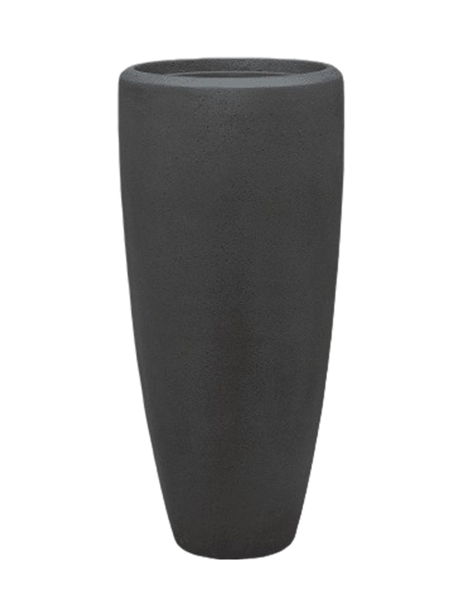 
Hoher Blumentopf „Polystone Plain Partner“, verschiedene Grössen - Schwarz / Ø 30 x Höhe 70 cm