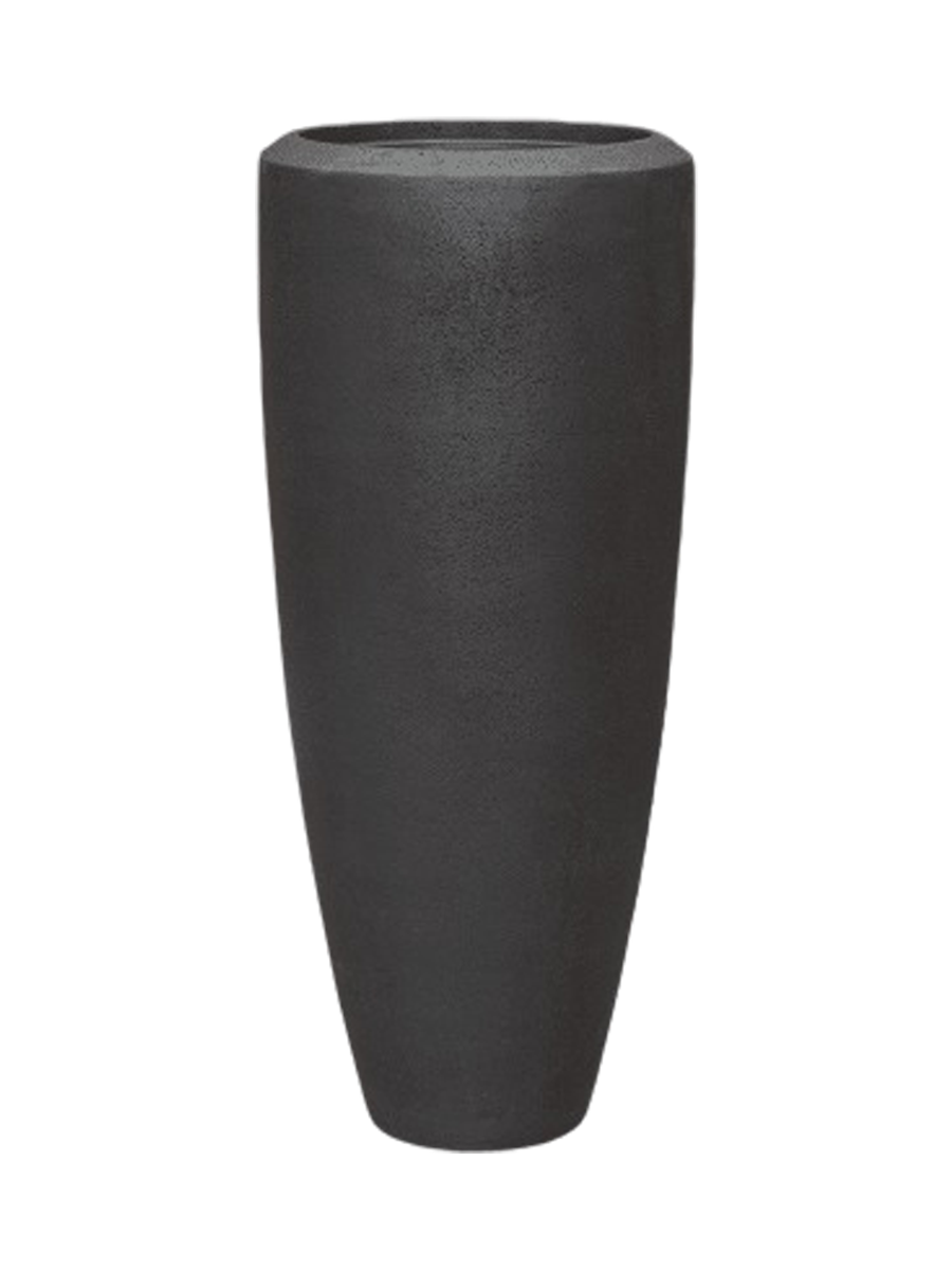 
Hoher Blumentopf „Polystone Plain Partner“, verschiedene Grössen - Schwarz / Ø 37 x Höhe 90 cm