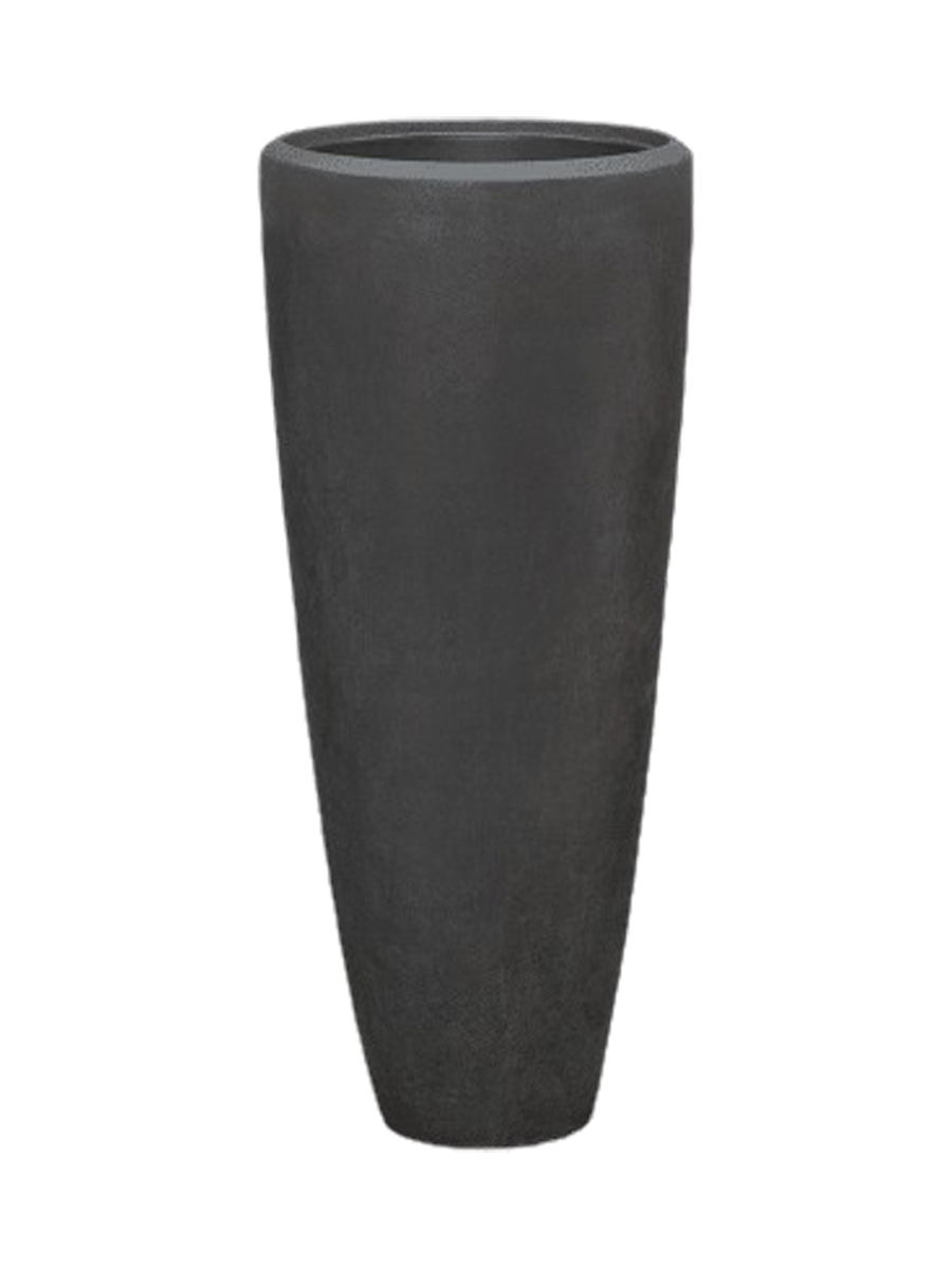 
Hoher Blumentopf „Polystone Plain Partner“, verschiedene Grössen - Schwarz / Ø 50 x Höhe 120 cm