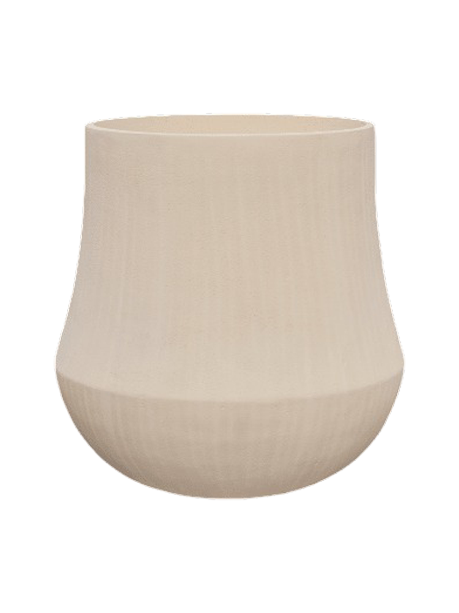 
Large Indoor/Outdoor Plant Pot "Polystone Coated Plain Darcy", various sizes - Beige / Ø 62 x 60 cm