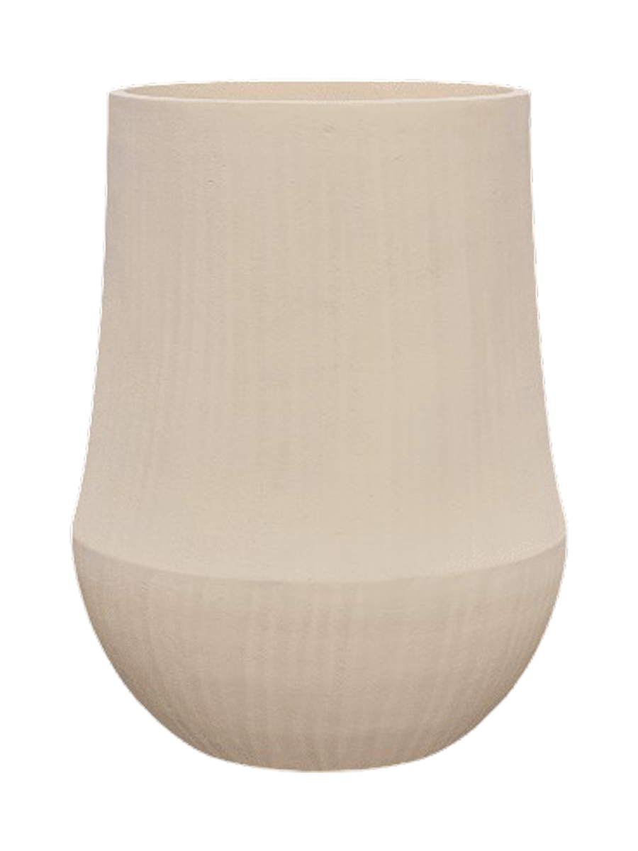 
Large Indoor/Outdoor Plant Pot "Polystone Coated Plain Darcy", various sizes - Beige / Ø 56 x 72 cm