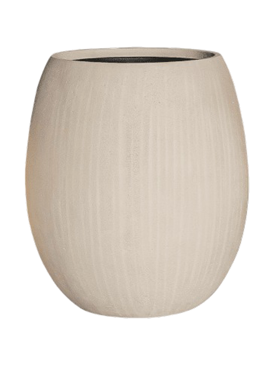 
In-/Outdoor Blumentopf „Polystone Coated Plain Balloon“, verschiedene Grössen - Beige / Ø 48 x Höhe 55 cm