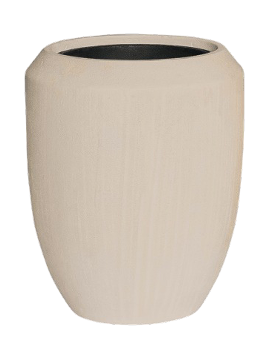
Vaso da fiori grande per interni/esterni „Polystone Coated Plain Coppa“, diverse dimensioni - Beige / Ø 45 x 55 cm