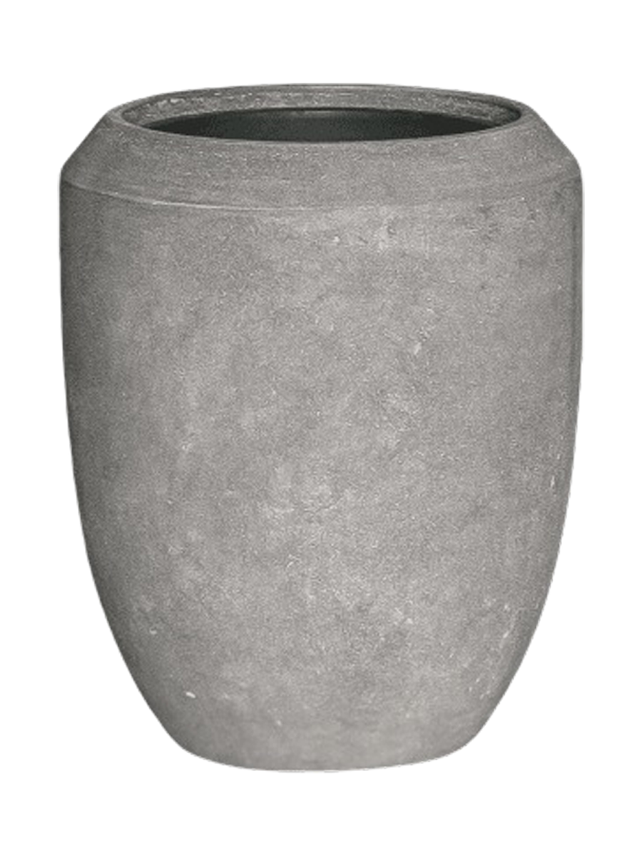 
Vaso da fiori grande per interni/esterni „Polystone Coated Plain Coppa“, diverse dimensioni - Grigio / Ø 45 x 55 cm