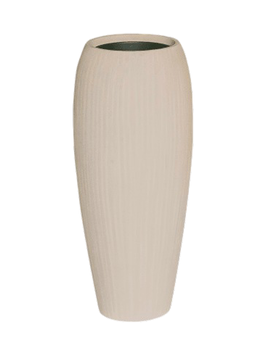 
Vaso da fiori grande per interni/esterni „Polystone Coated Plain Emperor“ - Beige