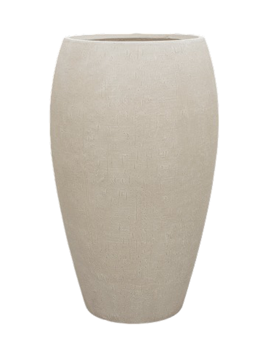 
High-quality indoor/outdoor planter "Raindrop Emperor", various sizes - Beige / Ø 53 x Height 88 cm