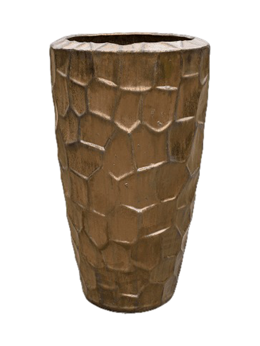 
Hochwertiger In-/Outdoor Blumentopf „Cascara Partner“, verschiedene Grössen - Bronze / Ø 43 x Höhe 75 cm