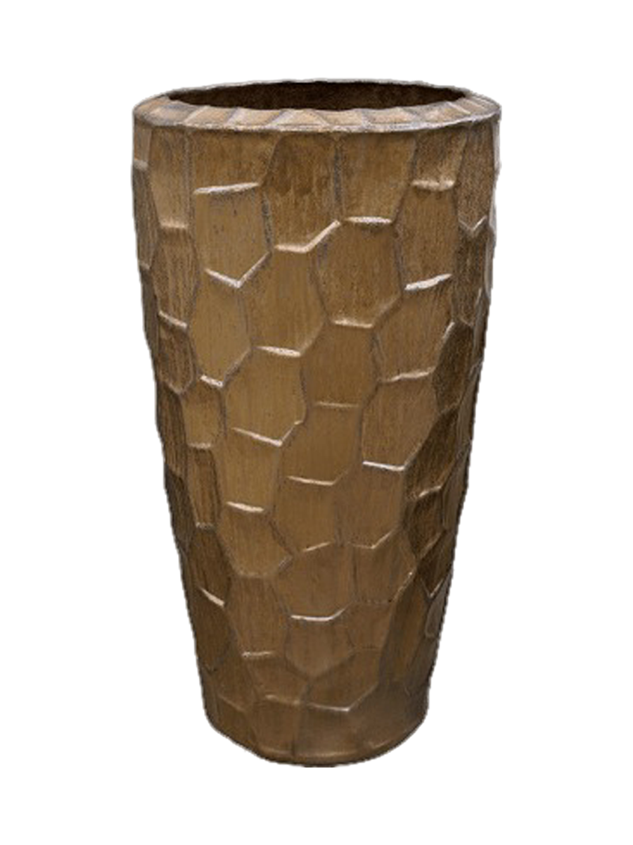
Hochwertiger In-/Outdoor Blumentopf „Cascara Partner“, verschiedene Grössen - Bronze / Ø 52 x Höhe 95 cm