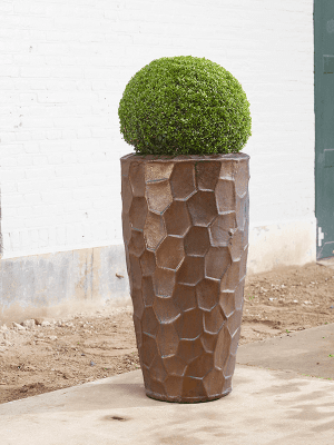 
Hochwertiger In-/Outdoor Blumentopf „Cascara Partner“, verschiedene Grössen - Bronze / Ø 52 x Höhe 95 cm