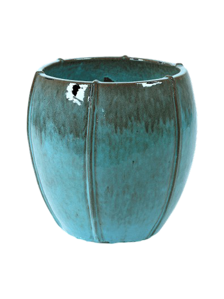 
High-quality indoor/outdoor planter "Moda Emperor", various sizes - Turquoise / Ø 55 x height 55 cm
