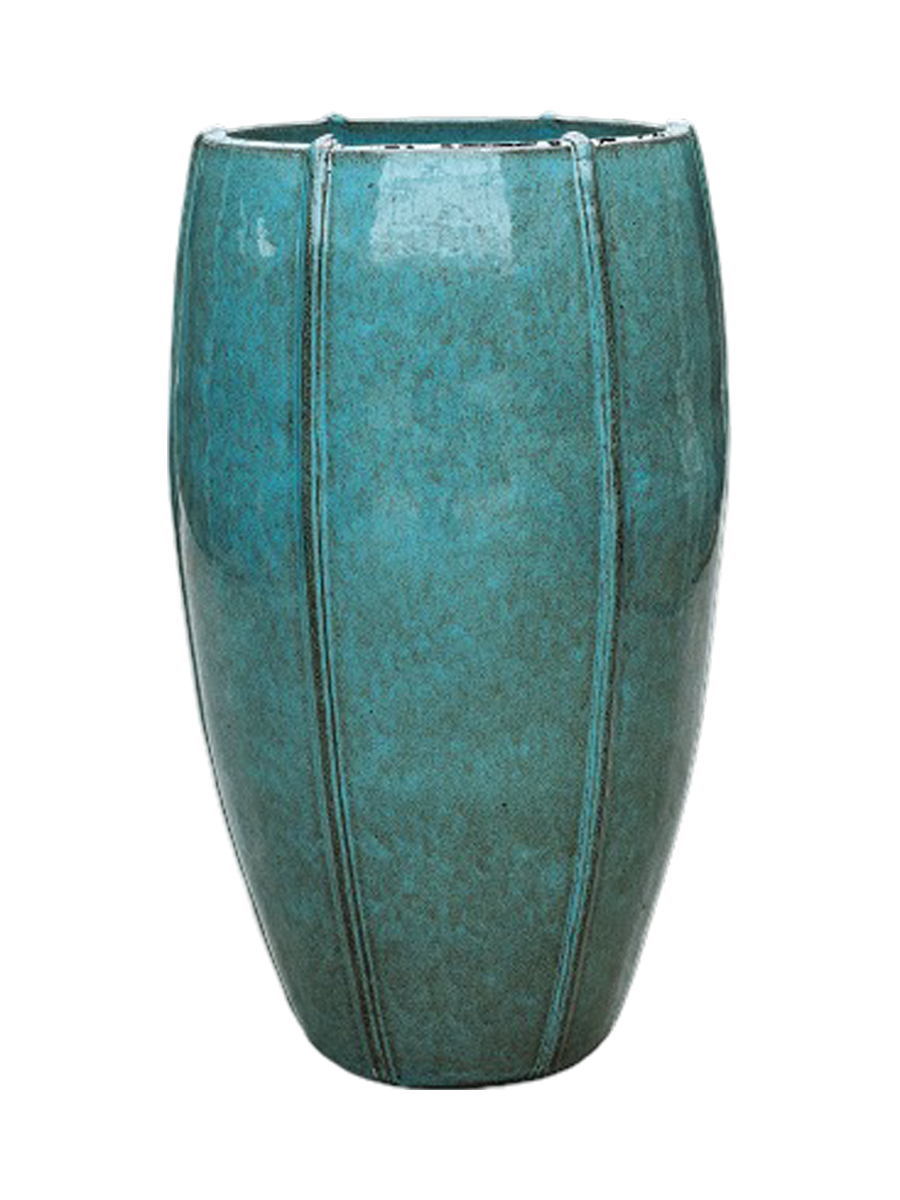 
High-quality indoor/outdoor planter "Moda Emperor", various sizes - Turquoise / Ø 43 x Height 74 cm