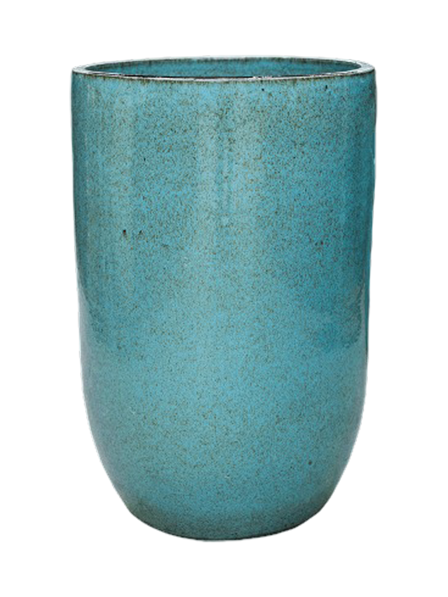 
Hochwertiger In-/Outdoor Blumentopf „Plain Partner“, verschiedene Grössen - Ø 52 x 79 cm / Türkis