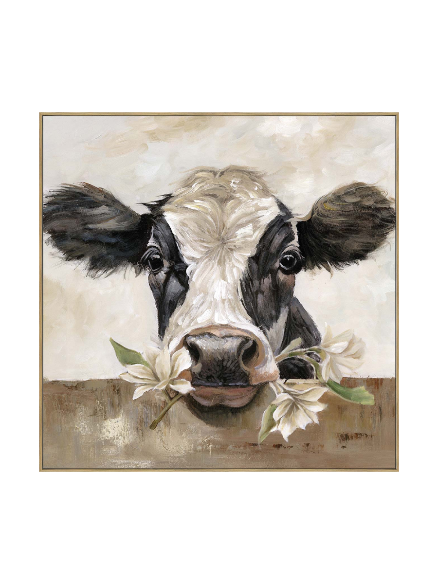 
Tableau encadré et peint à la main "Waltraud" 70 x 70 cm