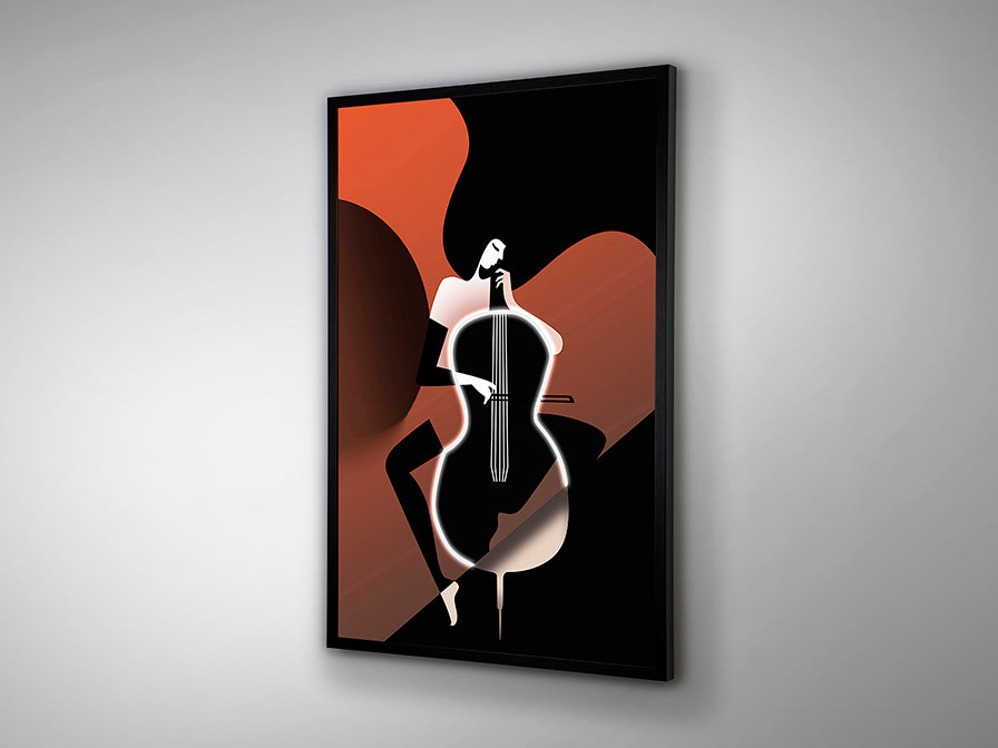 
Quadro da parete di design “Violinchelo” con illuminazione LED