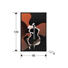 
Quadro da parete di design “Violinchelo” con illuminazione LED