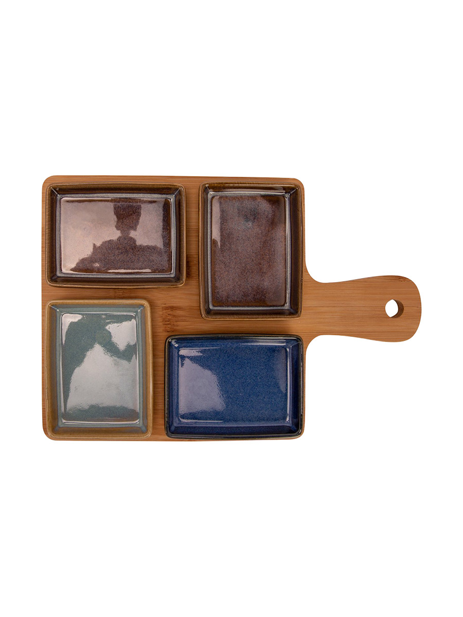 
5-piece "Moon" Aperitif Serving Platter