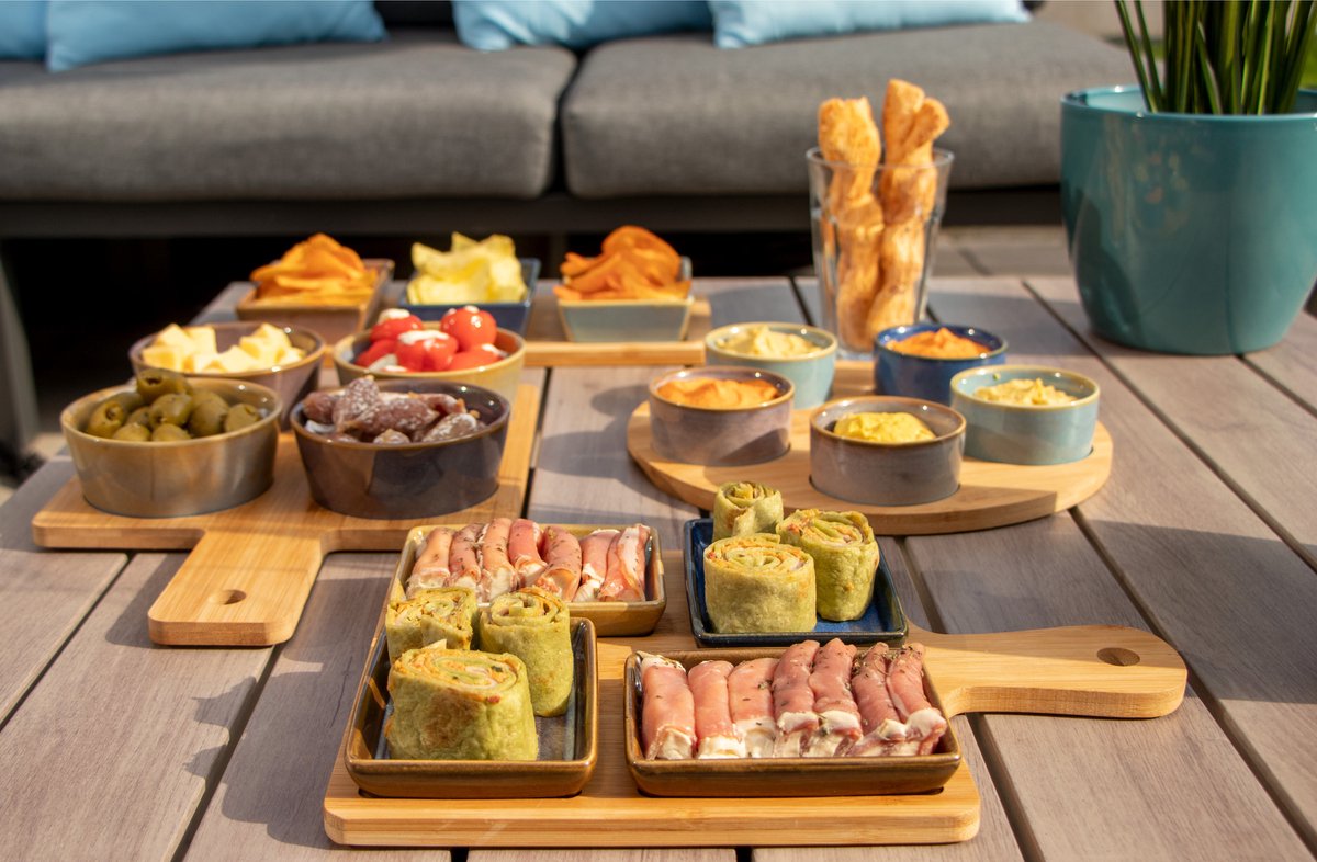 
5-piece "Moon" Aperitif Serving Platter