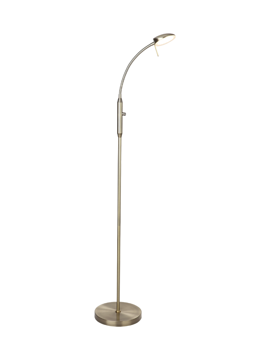 
Lampadaire "Vegas" à LED unique - Laiton