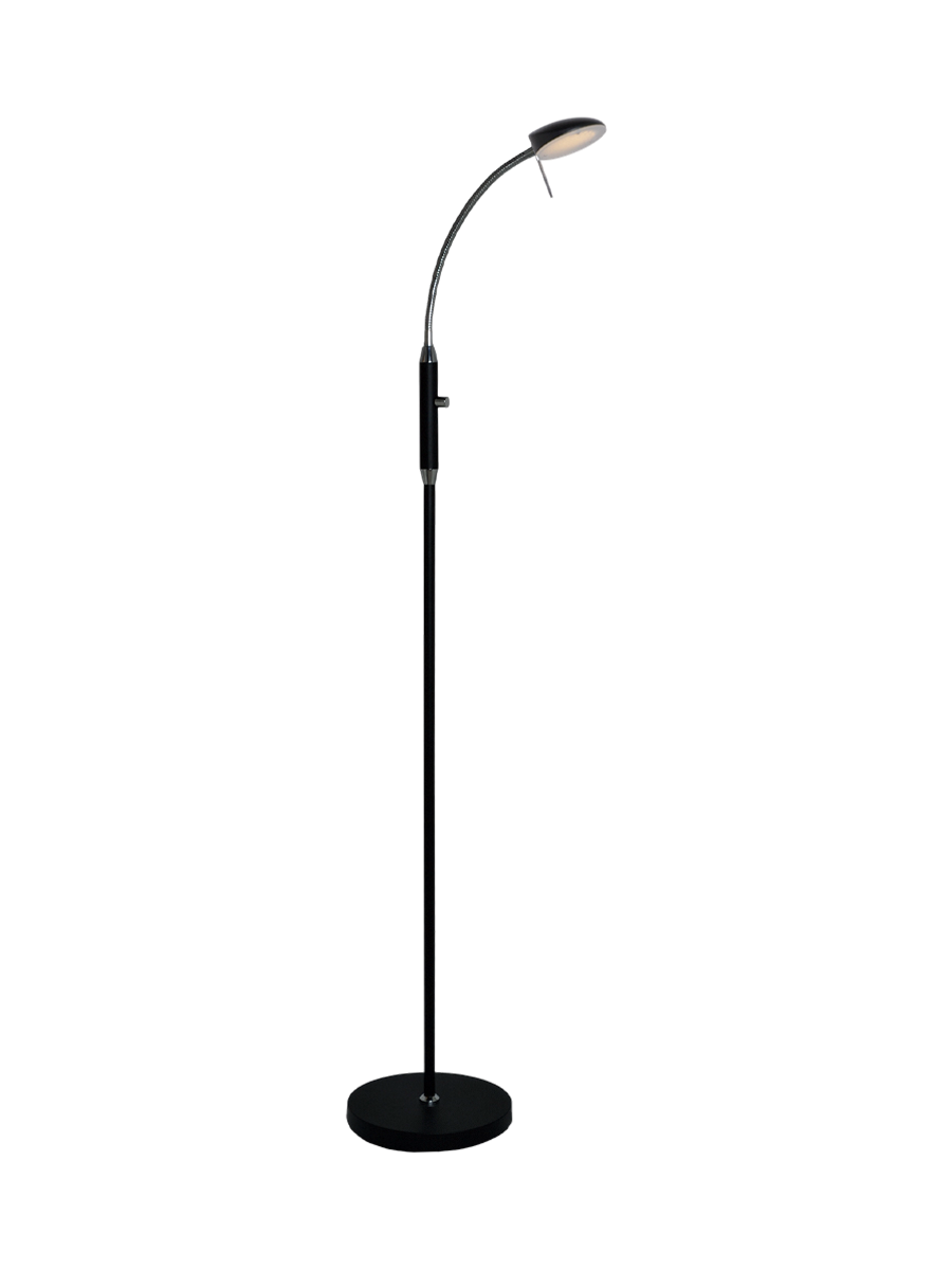 
Lampadaire "Vegas" à LED unique - Noir