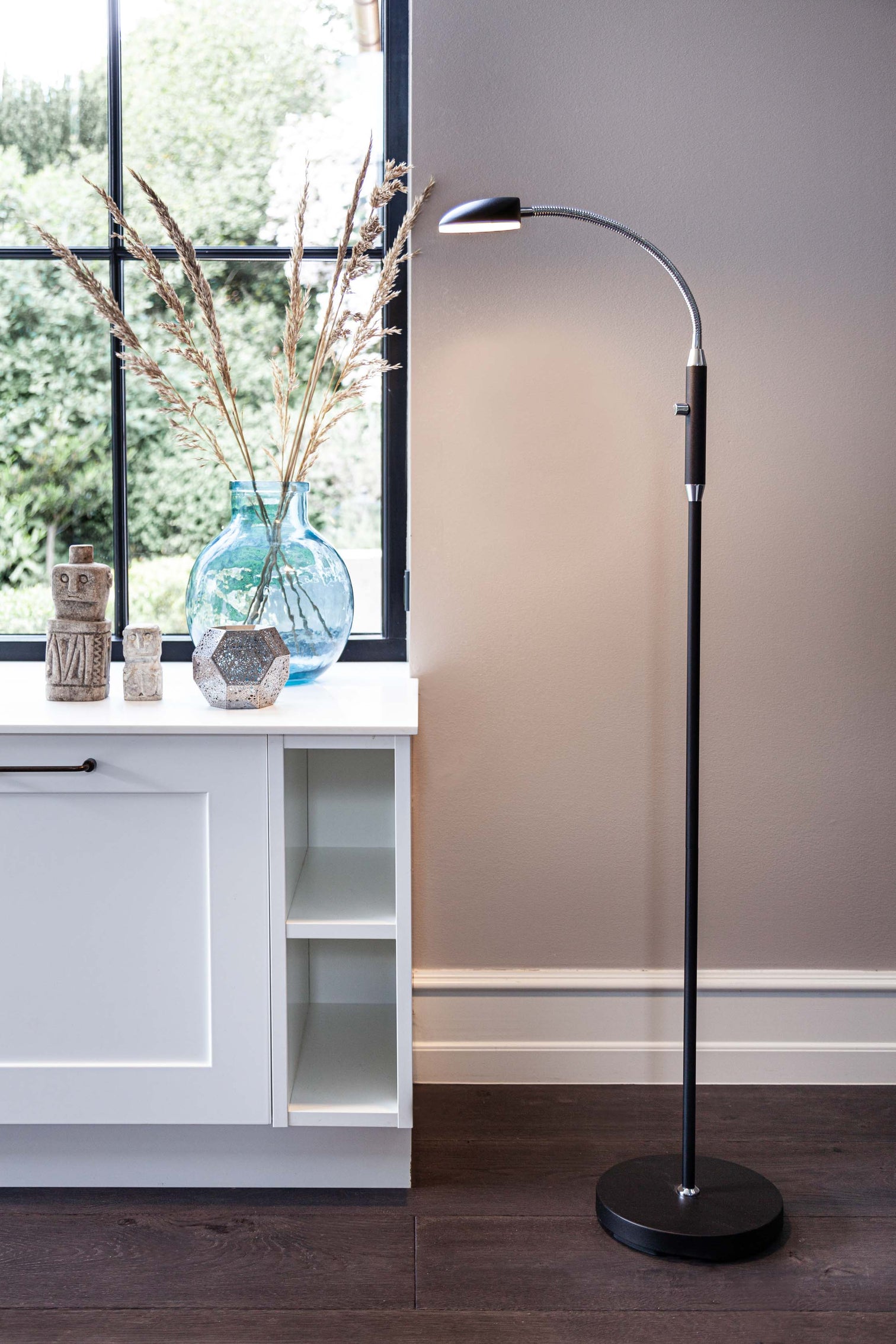 
Lampadaire "Vegas" à LED unique - Noir