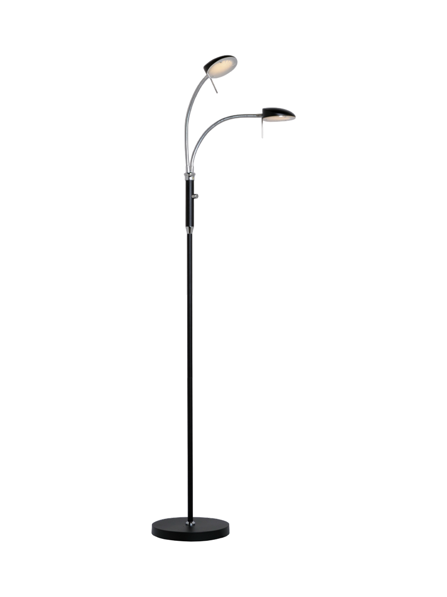 
Lampadaire "Vegas" à double LED - Noir