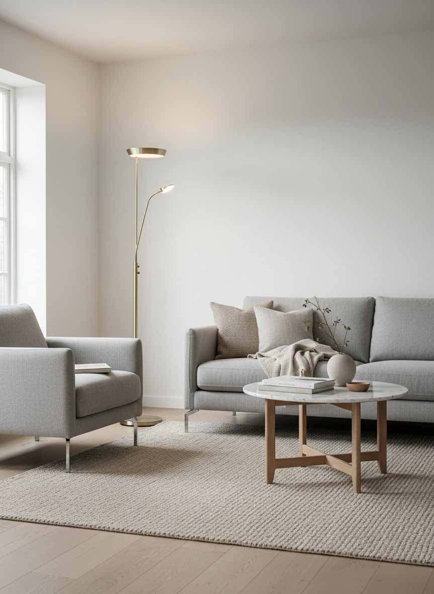 
Lampadaire LED audacieux « Vegas » - Laiton