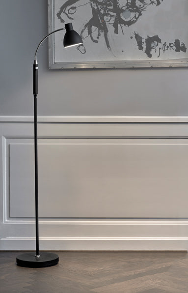 
Lampadaire au design LED unique "Hudson" - Noir