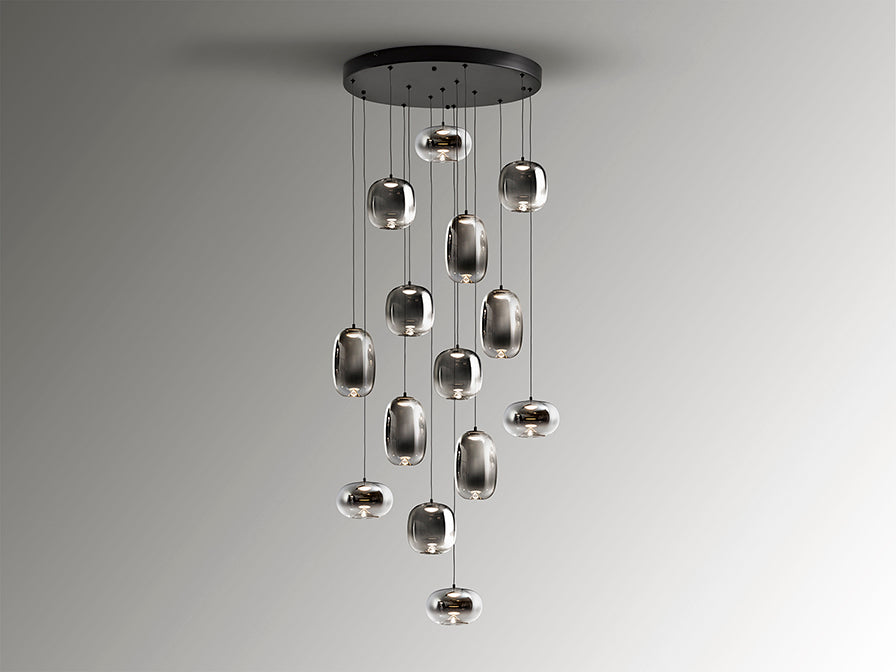 
Lampada a sospensione LED di design „Onice“ a 14 luci