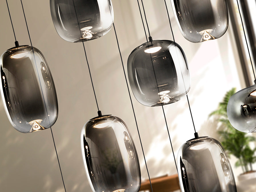 
Lampada a sospensione LED di design „Onice“ a 14 luci