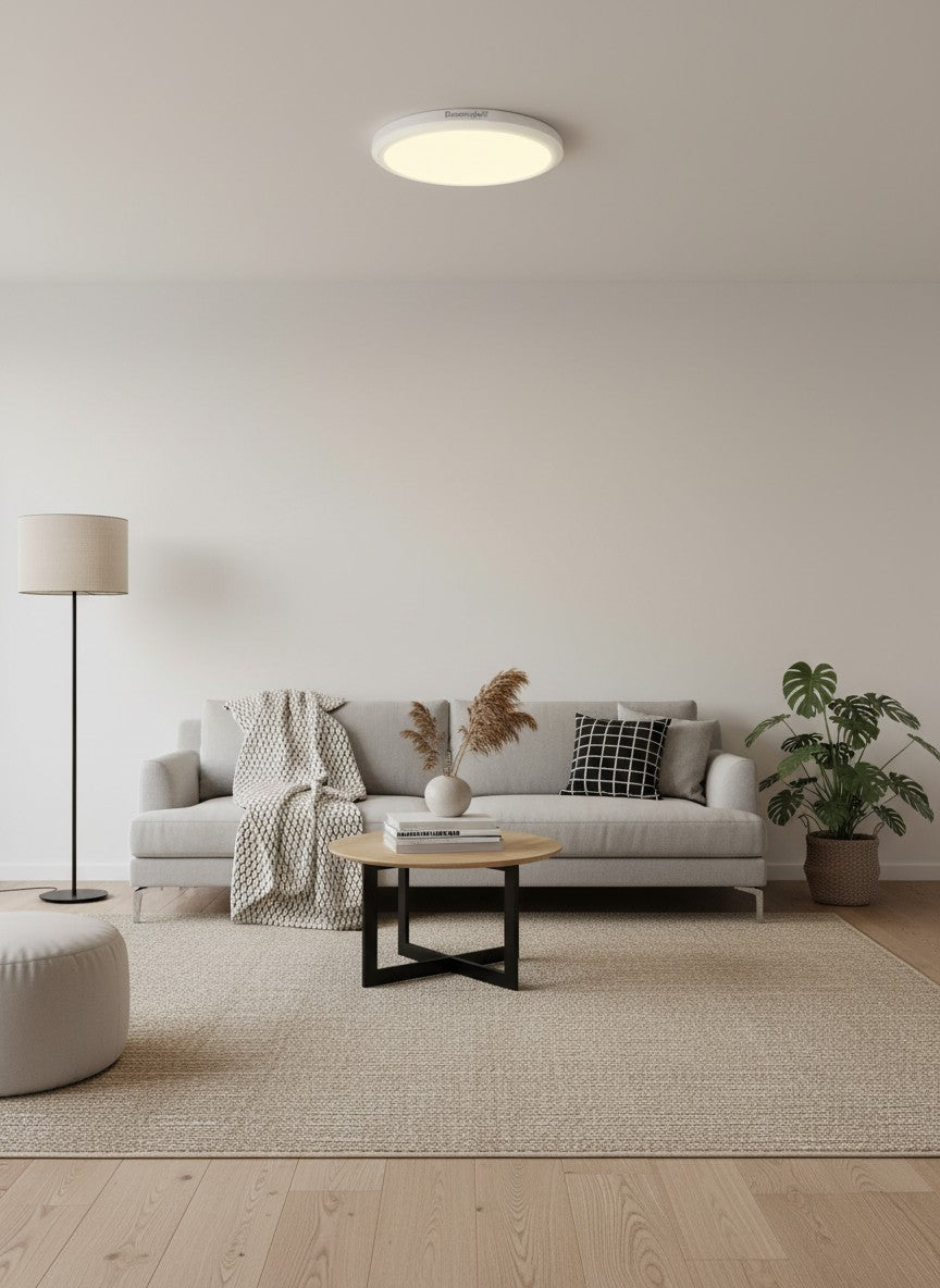 
Plafonnier et lampe de salle de bain LED "Ultra Light" - Blanc / Grand