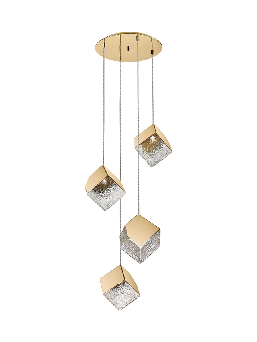 
LED designer pendant light “Priscilla”, 4-light