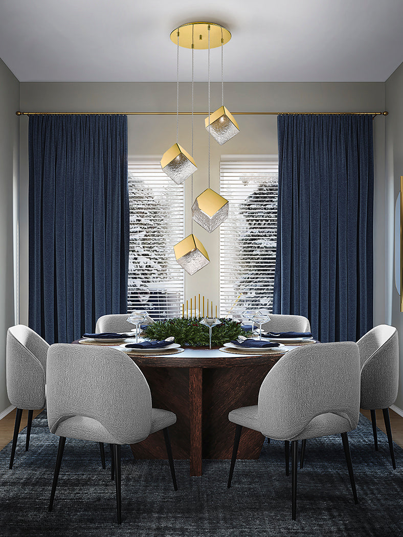 
LED designer pendant light “Priscilla”, 4-light
