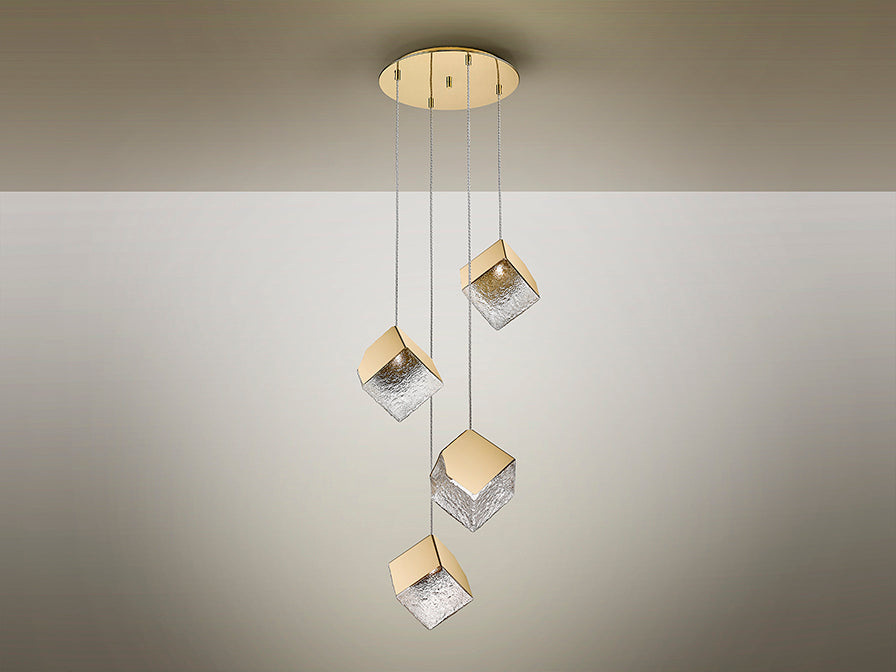 
LED designer pendant light “Priscilla”, 4-light