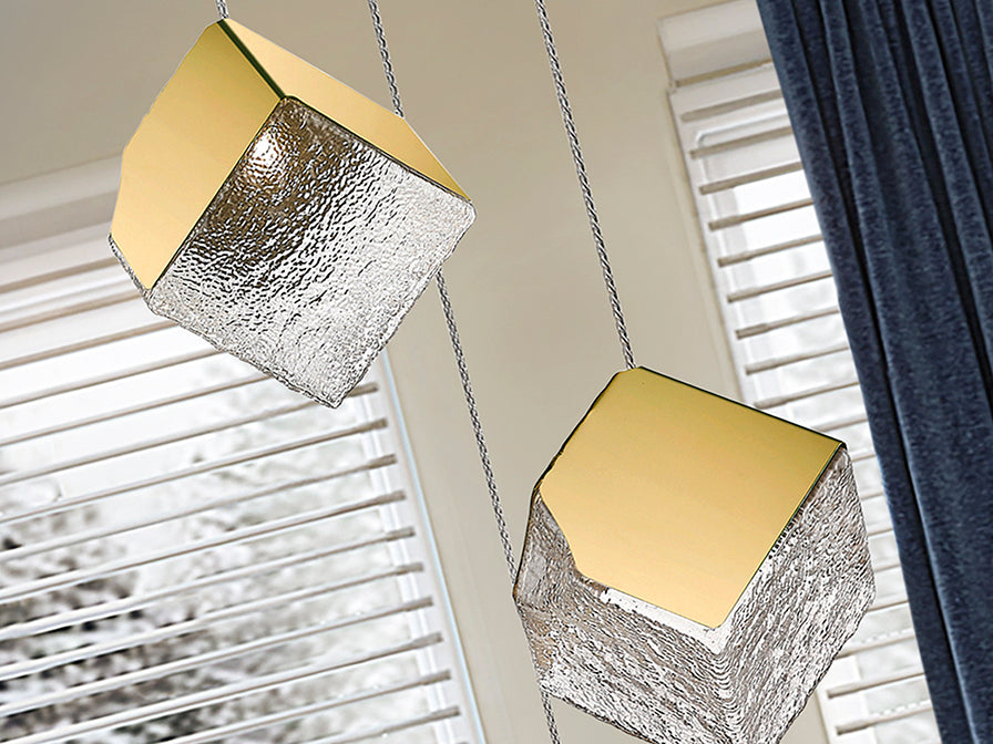 
LED designer pendant light “Priscilla”, 4-light
