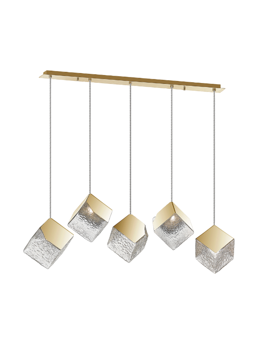 
LED designer pendant lamp “Priscilla”, 5-light